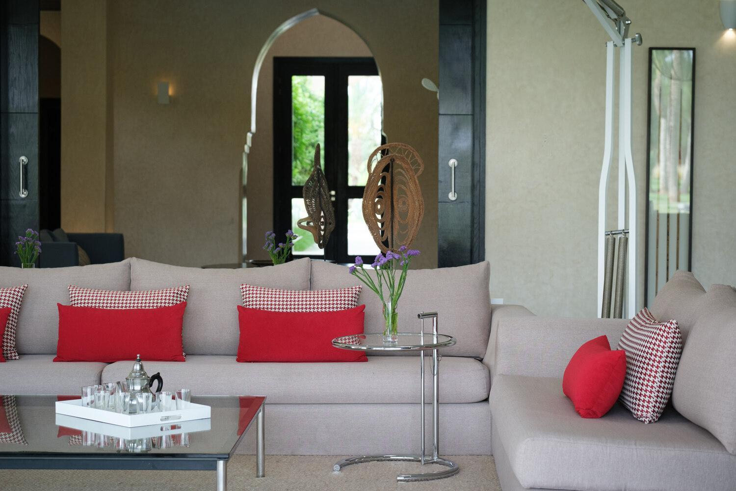 Adnaa - Modern Villa With 2 Pools, Sauna, Hammam, Tennis Court & Home Cinema Douar Caïd Layadi Exteriör bild