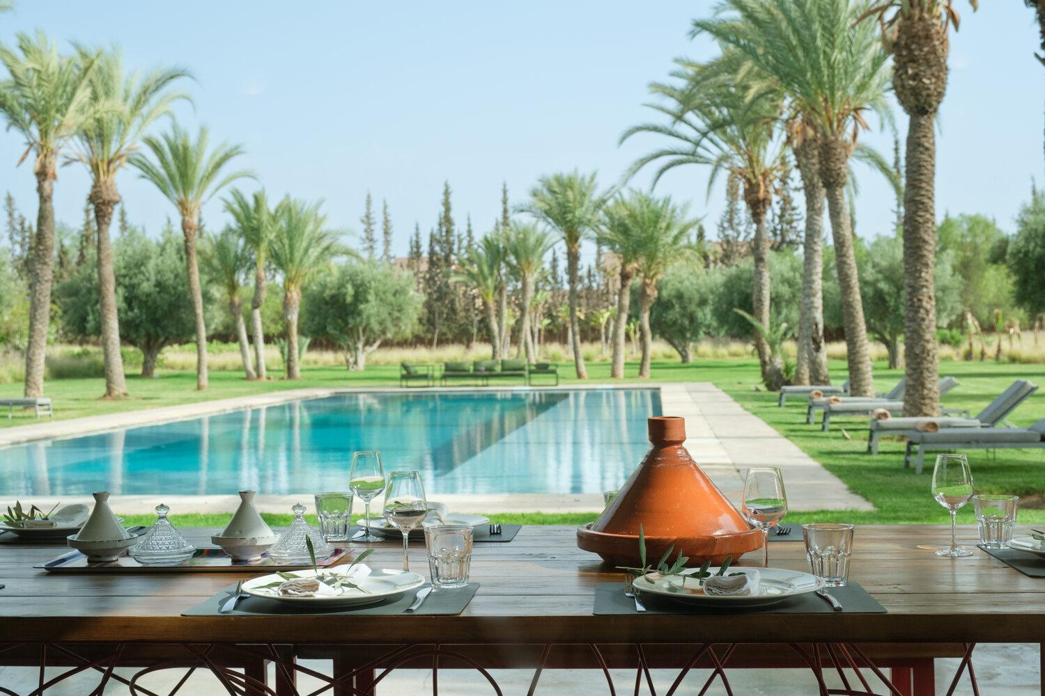 Adnaa - Modern Villa With 2 Pools, Sauna, Hammam, Tennis Court & Home Cinema Douar Caïd Layadi Exteriör bild