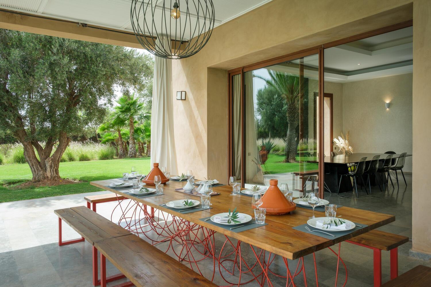 Adnaa - Modern Villa With 2 Pools, Sauna, Hammam, Tennis Court & Home Cinema Douar Caïd Layadi Exteriör bild