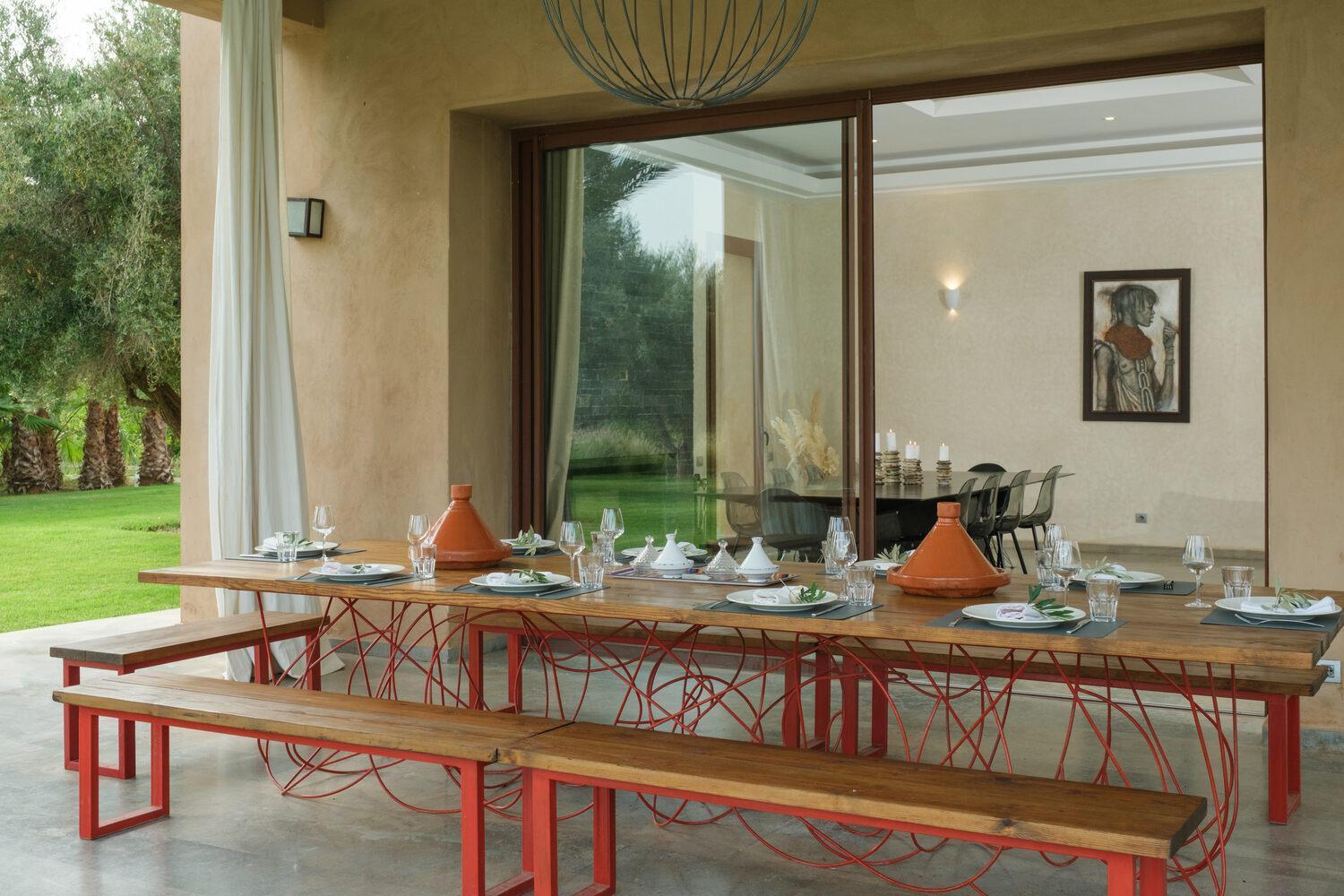 Adnaa - Modern Villa With 2 Pools, Sauna, Hammam, Tennis Court & Home Cinema Douar Caïd Layadi Exteriör bild